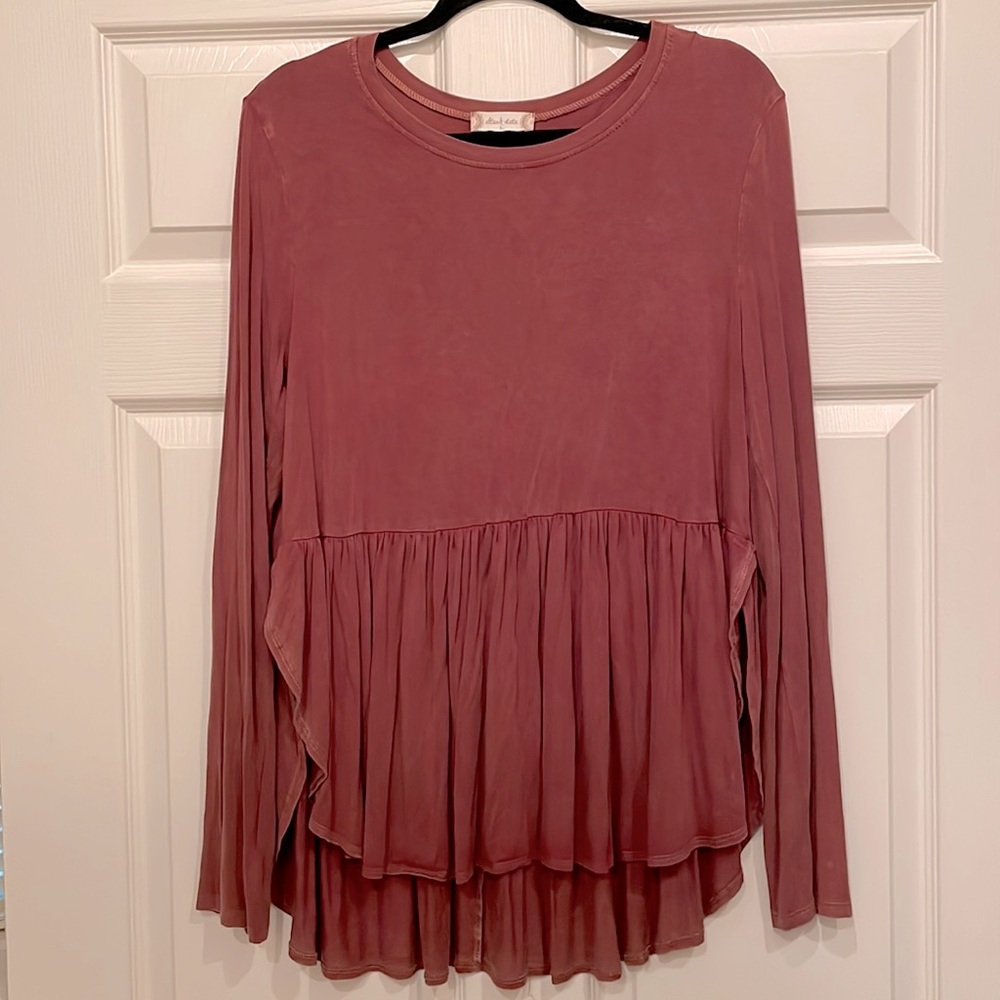 Altar’d State top very soft material with side slit, flattering!